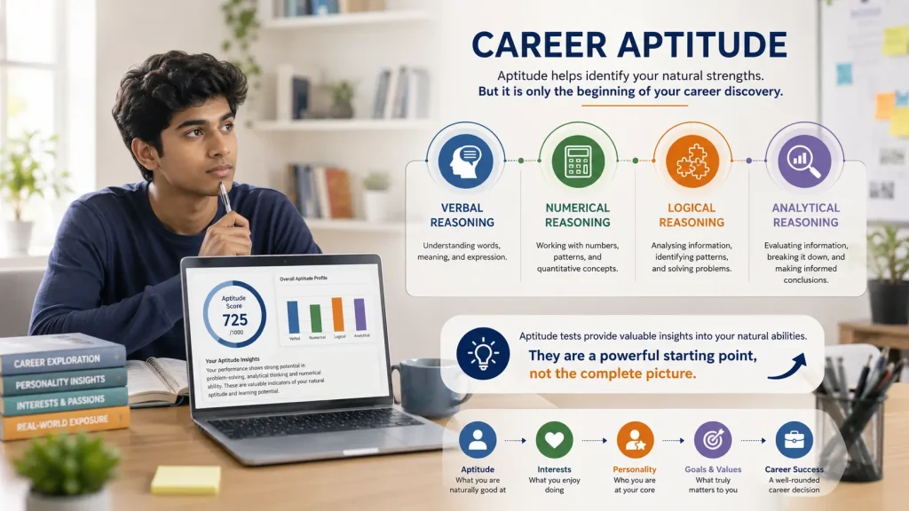 Career aptitude test alone cannot predict career success